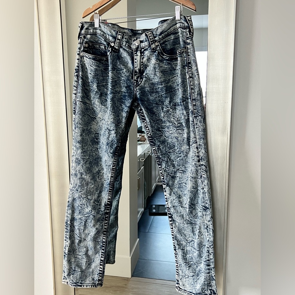 True Religion “Workd Tour” Acid Wash Men